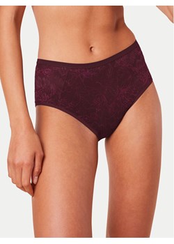 Triumph Figi klasyczne z wysokim stanem Amourette Charm 10216997 Bordowy ze sklepu MODIVO w kategorii Majtki damskie - zdjęcie 182661832