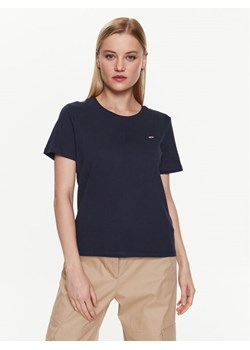 Tommy Jeans T-Shirt DW0DW14616 Granatowy Regular Fit ze sklepu MODIVO w kategorii Bluzki damskie - zdjęcie 182661860
