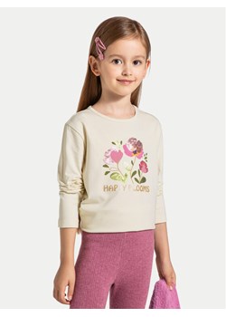 Coccodrillo Bluzka ZC4143102MGK Écru Regular Fit ze sklepu MODIVO w kategorii Bluzki dziewczęce - zdjęcie 182661950
