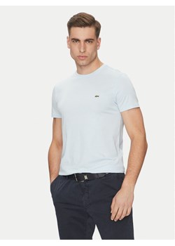 Lacoste T-Shirt TH6709 Błękitny Regular Fit ze sklepu MODIVO w kategorii T-shirty męskie - zdjęcie 182662053
