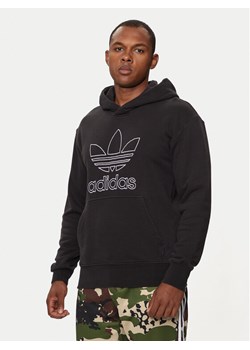 adidas Bluza adicolor Outline Trefoil IU2373 Czarny Loose Fit ze sklepu MODIVO w kategorii Bluzy męskie - zdjęcie 182662103