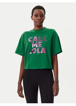 LOLA CASADEMUNT T-Shirt LS2515054 Zielony Relaxed Fit ze sklepu MODIVO w kategorii Bluzki damskie - zdjęcie 182662133