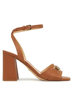 Guess Sandały FLJGRT LEA03 Brązowy ze sklepu MODIVO w kategorii Sandały damskie - zdjęcie 182662380