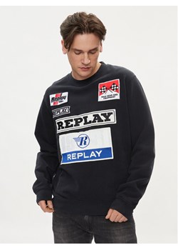 Replay Bluza M6718.000.22890CS Czarny Regular Fit ze sklepu MODIVO w kategorii Bluzy męskie - zdjęcie 182662412