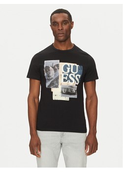 Guess T-Shirt M5GI04 I3Z14 Czarny Slim Fit ze sklepu MODIVO w kategorii T-shirty męskie - zdjęcie 182662514