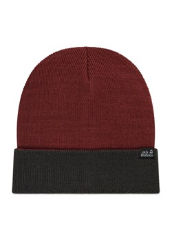 Jack Wolfskin Czapka Rib Hat 1903891-2185 Bordowy ze sklepu MODIVO w kategorii Czapki zimowe damskie - zdjęcie 182662612