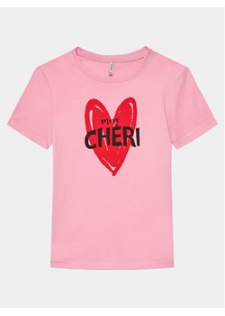 Kids ONLY T-Shirt Loovi 15317866 Różowy Regular Fit ze sklepu MODIVO w kategorii Bluzki dziewczęce - zdjęcie 182662851