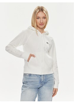 Lacoste Bluza SF9213 Biały Regular Fit ze sklepu MODIVO w kategorii Bluzy damskie - zdjęcie 182662983