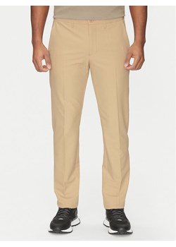 BOSS Spodnie materiałowe T_Commuter 50534303 Beżowy Slim Fit ze sklepu MODIVO w kategorii Spodnie męskie - zdjęcie 182663114