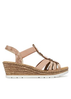 Rieker Sandały 619B2-31 Różowy ze sklepu MODIVO w kategorii Espadryle damskie - zdjęcie 182663143