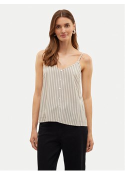 Vero Moda Top Mymilo 10303690 Beżowy Regular Fit ze sklepu MODIVO w kategorii Bluzki damskie - zdjęcie 182663284
