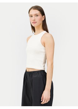 4F Top 4FWSS24TSLEF066 Écru Slim Fit ze sklepu MODIVO w kategorii Bluzki damskie - zdjęcie 182663294