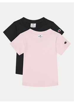 Champion Komplet 2 t-shirtów 404773 Kolorowy Regular Fit ze sklepu MODIVO w kategorii Bluzki dziewczęce - zdjęcie 182663383