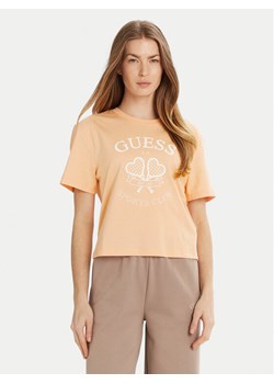 Guess T-Shirt V5GI04 I3Z14 Pomarańczowy Regular Fit ze sklepu MODIVO w kategorii Bluzki damskie - zdjęcie 182663430