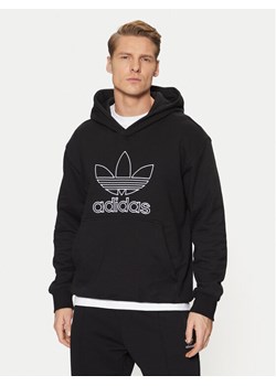 adidas Bluza adicolor Outline Trefoil JP1079 Czarny Loose Fit ze sklepu MODIVO w kategorii Bluzy męskie - zdjęcie 182663494