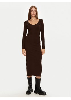 Brave Soul Sukienka codzienna LDRJ-624HOLLY Brązowy Regular Fit ze sklepu MODIVO w kategorii Sukienki - zdjęcie 182663500