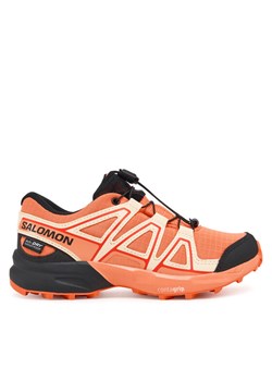 Salomon Trekkingi Speedcross Waterproof L47733600 Pomarańczowy ze sklepu MODIVO w kategorii Buty trekkingowe dziecięce - zdjęcie 182663523
