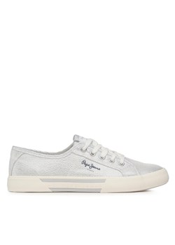 Pepe Jeans Tenisówki Brady Party W PLS31439 Srebrny ze sklepu MODIVO w kategorii Trampki damskie - zdjęcie 182663653