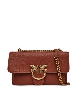 PINKO Torebka Love One Soft Mini AI 24-25 PLTT 104528 A29Q L84Q Brązowy ze sklepu MODIVO w kategorii Listonoszki - zdjęcie 182663743