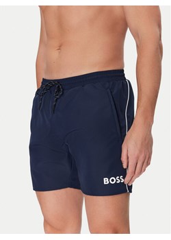 BOSS Szorty kąpielowe Starfish 50514429 Granatowy Regular Fit ze sklepu MODIVO w kategorii Kąpielówki - zdjęcie 182663744