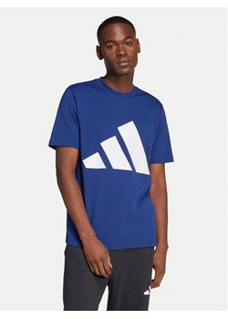 adidas T-Shirt Essentials Big Logo JE8940 Granatowy Regular Fit ze sklepu MODIVO w kategorii T-shirty męskie - zdjęcie 182663761