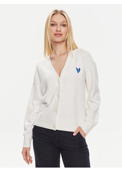 s.Oliver Kardigan 2141233 Biały Relaxed Fit ze sklepu MODIVO w kategorii Swetry damskie - zdjęcie 182663933