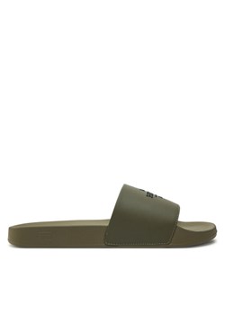 Tommy Hilfiger Klapki Embroid Hilfiger 85 Pool Slide FM0FM05342 Zielony ze sklepu MODIVO w kategorii Klapki męskie - zdjęcie 182663984