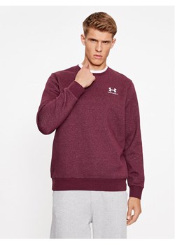 Under Armour Bluza Ua Essential Fleece Crew 1374250 Bordowy Loose Fit ze sklepu MODIVO w kategorii Bluzy męskie - zdjęcie 182664024