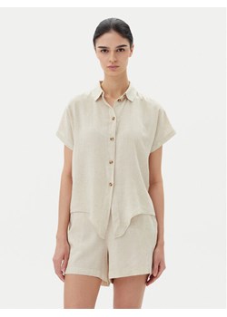 Vero Moda Koszula Thea 10333794 Beżowy Loose Fit ze sklepu MODIVO w kategorii Koszule damskie - zdjęcie 182664030