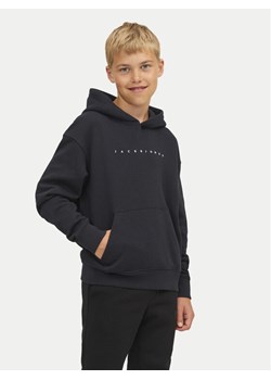 Jack&Jones Junior Bluza Star 12237468 Czarny Loose Fit ze sklepu MODIVO w kategorii Bluzy chłopięce - zdjęcie 182664093