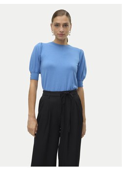 Vero Moda Bluzka Hollykaris 10310577 Niebieski Regular Fit ze sklepu MODIVO w kategorii Bluzki damskie - zdjęcie 182664261