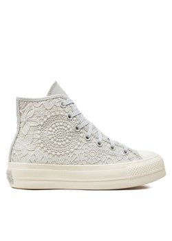 Converse Trampki Chuck Taylor All Star Lift Platform Butterflies A07538C Biały ze sklepu MODIVO w kategorii Trampki damskie - zdjęcie 182664362
