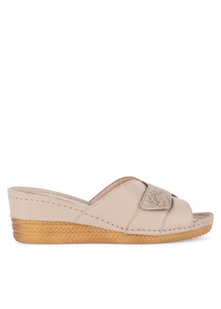 Go Soft Klapki ARC-2309-07 Beżowy ze sklepu MODIVO w kategorii Klapki damskie - zdjęcie 182664423