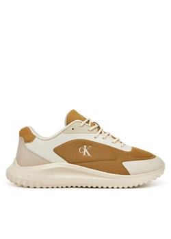 Calvin Klein Jeans Sneakersy Eva Runner Low Mesh Mix YM0YM01185 Żółty ze sklepu MODIVO w kategorii Buty sportowe męskie - zdjęcie 182664431