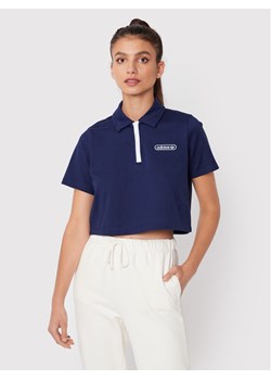 adidas Polo Crop HL6572 Granatowy Relaxed Fit ze sklepu MODIVO w kategorii Bluzki damskie - zdjęcie 182664471