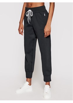 Polo Ralph Lauren Spodnie dresowe Akl 211794397001 Czarny Regular Fit ze sklepu MODIVO w kategorii Spodnie damskie - zdjęcie 182664481