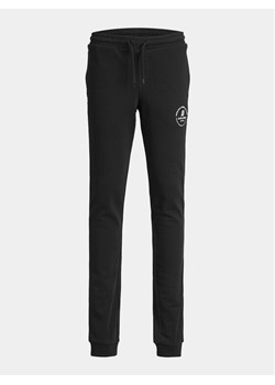 Jack&Jones Junior Spodnie dresowe Gordon 12249965 Czarny Slim Fit ze sklepu MODIVO w kategorii Spodnie chłopięce - zdjęcie 182664551