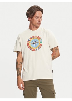 Napapijri T-Shirt S-Dorees NP0A4IBE Beżowy Regular Fit ze sklepu MODIVO w kategorii T-shirty męskie - zdjęcie 182664601