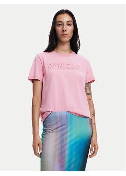 Desigual T-Shirt Brandy 24WWTK24 Różowy Regular Fit ze sklepu MODIVO w kategorii Bluzki damskie - zdjęcie 182664651