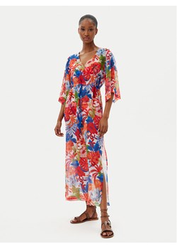 Selmark Sukienka plażowa BL596 Kolorowy Relaxed Fit ze sklepu MODIVO w kategorii Odzież plażowa - zdjęcie 182664800