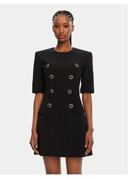 Balmain Sukienka koktajlowa DF1R7330VB00 Czarny Regular Fit ze sklepu MODIVO w kategorii Sukienki - zdjęcie 182664951