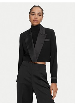 ACCESS FASHION Marynarka 44-1027-202 Czarny Regular Fit ze sklepu MODIVO w kategorii Marynarki damskie - zdjęcie 182665002