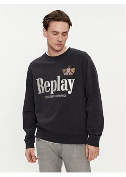 Replay Bluza M6823.000.23650PW Czarny Regular Fit ze sklepu MODIVO w kategorii Bluzy męskie - zdjęcie 182665143