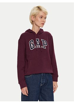 Gap Bluza 463506-02 Bordowy Regular Fit ze sklepu MODIVO w kategorii Bluzy damskie - zdjęcie 182665144