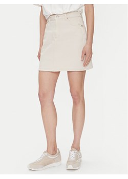 Vero Moda Spódnica jeansowa Tessa 10301536 Écru Regular Fit ze sklepu MODIVO w kategorii Spódnice - zdjęcie 182665151