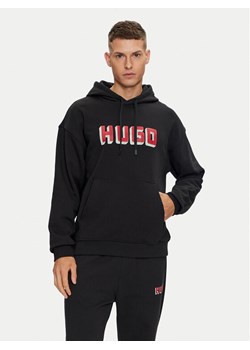 Hugo Bluza Diqerio 50516655 Czarny Relaxed Fit ze sklepu MODIVO w kategorii Bluzy męskie - zdjęcie 182665412