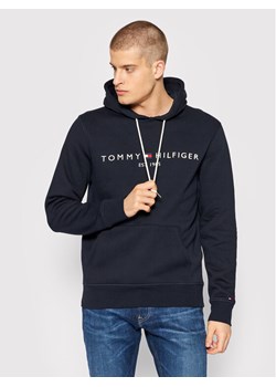 Tommy Hilfiger Bluza Core Logo MW0MW10752 Granatowy Regular Fit - id: 0000201261040 - marki Tommy Hilfiger - 182665470 Tommy Hilfiger Bluza Core Logo MW0MW10752 Granatowy Regular Fit ze sklepu MODIVO w kategorii Bluzy męskie - zdjęcie 182665470