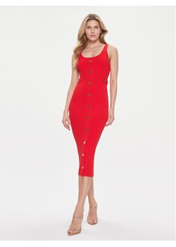 MICHAEL Michael Kors Sukienka dzianinowa MR4822C33D Czerwony Slim Fit ze sklepu MODIVO w kategorii Sukienki - zdjęcie 182665572