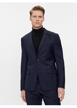 Calvin Klein Marynarka K10K112291 Granatowy Slim Fit ze sklepu MODIVO w kategorii Marynarki męskie - zdjęcie 182665602