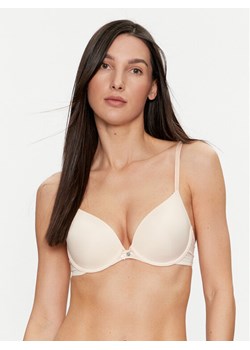Hunkemöller Biustonosz z fiszbiną Plunge 202107 Beżowy ze sklepu MODIVO w kategorii Biustonosze - zdjęcie 182665691